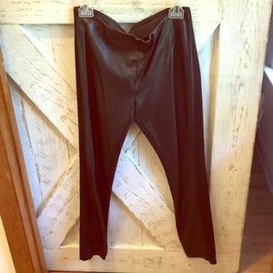 Faux leather leggings